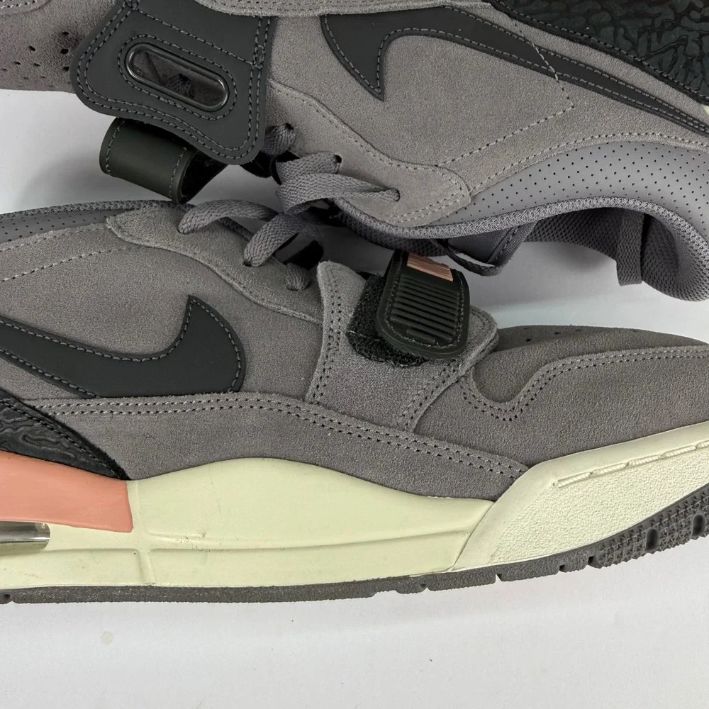 Jordan Legacy 312 Low Mens 12 Gunsmoke Coral Stardust Grey‎ Sneakers CD7069-002